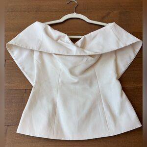 STAUD CREAM OFF THE SHOULDER‎ TOP